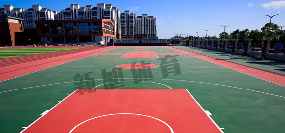 河南硅pu籃球場(chǎng)地面基礎(chǔ)施工